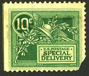 U.S. #E7 UNCANCELLED GUM ON BACK THINS