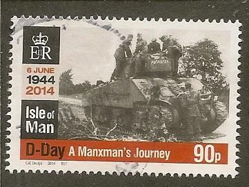 Isle of Man      Scott  1655    D-Day Invasion    Used