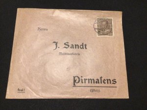 Austria to Pirmasens 1916 stamps cover Ref 59455