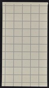 SWITZERLAND, RAILWAY STAMP 3 Fr. FROM 1948-57, HALF SHEET OF 50 MNH