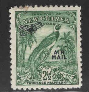 New Guinea Scott C32 MH* Airmail overprint stamp