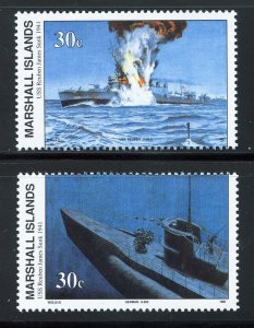 Marshall Islands 286-87 MNH , WWII issues from 1991.