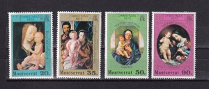 LI07 Montserrat 1973 Christmas  mint hinged stamps  full set