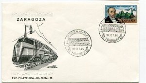 D33806 Trains Locomotives Railroad Zaragoza Cover Spain