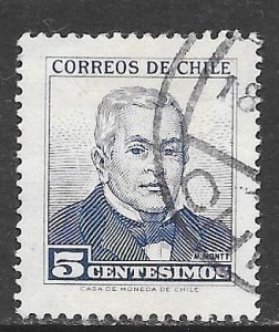 Chile 327: 5c Manuel Montt, used, F-VF