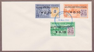 Haiti # B30 & # CB47 - CB48 , Alphabetisation FDC