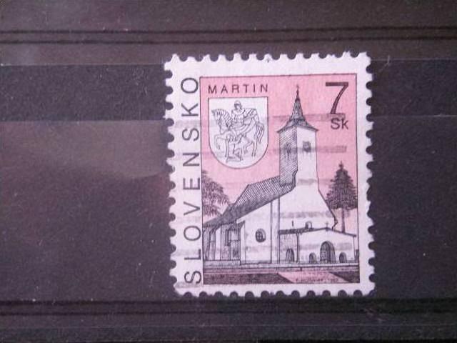 SLOVAKIA, 1995, used 7k, Scott 222, Castles & Churches