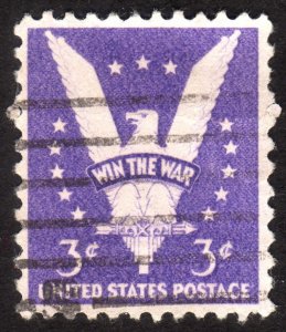 1942, US 3c, American Eagle, Used, Sc 905