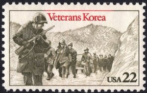 SC#2152 22¢ Korea War Veterans Single (1985) MNH