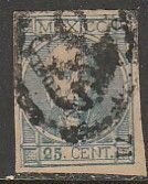 MEXICO-S.L. POTOSI 61, 25¢ 5-71 SK1454, MONOGRRAM CANCEL. VF. (1654)