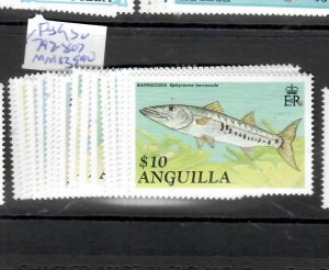 ANGUILLA (P2808B)  FISH  SC  792-807    MNH 