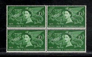 GREAT BRITAIN SC# 340 B/4 FVF/MNH