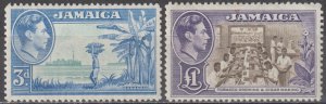 EDSROOM-22157 Jamaica 140-141 VLH 1949 Complete Tobacco & Bananas CV$64.50