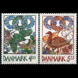 DENMARK 1999 - Scott# 1150-1 Spring Birds Set of 2 NH