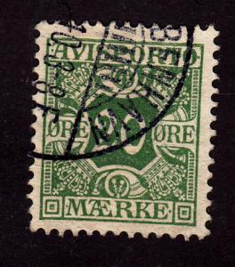 Denmark P5 Newspaper Stamp 1907