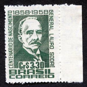 Brazil - 1958 Scott 885 - 3.3cr - mint - green - Gen. Lauro 
