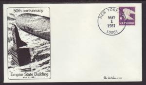 50th Anniversary Empire State Building 1981 Cover BIN