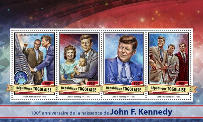 TOGO 2017 SHEET JFK KENNEDY PRESIDENTS tg17117a