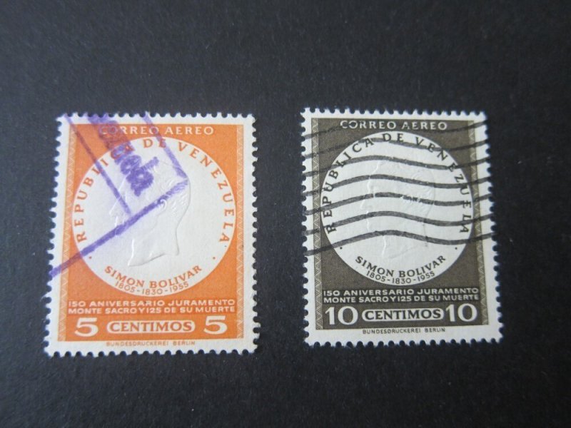 Venezuela 1957 Sc C636-37 FU