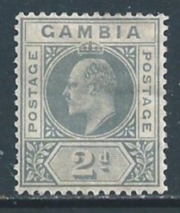 Gambia #44 MH 2p King Edward VII - Wmk. 3