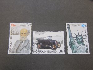 Norfolk Island 1986 Sc 382-4 CTO set FU