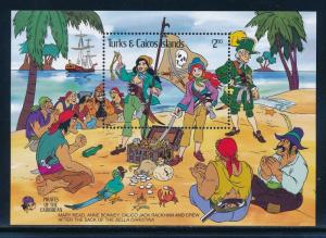 Disney Turks and Caicos - MNH Souvenir Sheet Pirates of Caribbean #579 (1985)