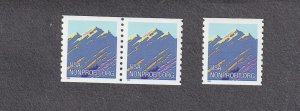 Triple 5c Mountain WA Tagged Error MNH F-VF Single & Pair