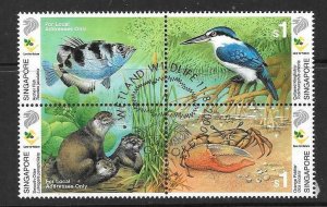 SINGAPORE SG1060a 2000 WETLANDS WILDLIFE FINE USED