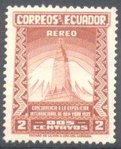 Ecuador ~ #C80 ~ New York Worlds Fair ~ MH