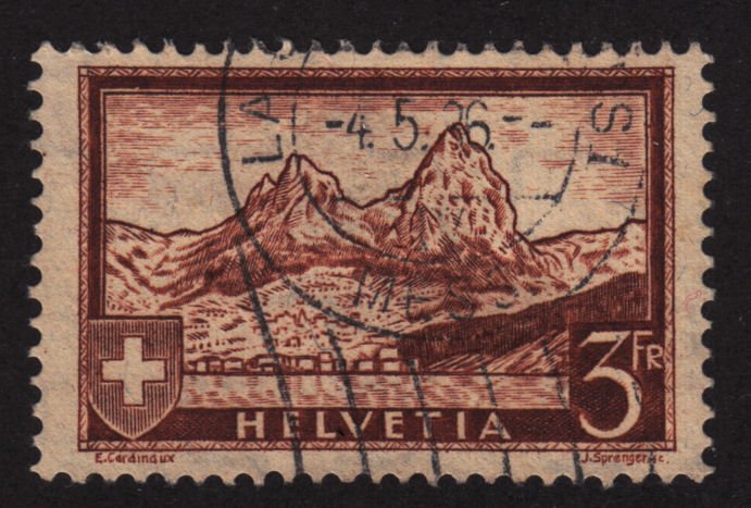 Switzerland 209 The Mythen 1931