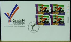 3207   Canada   FDC's   # 1517-22   PB   XV Commonwealth Games     CV$ 26.25