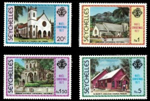 Seychelles 1977 - Christmas, Churches - Set of 4v - Scott 405-08 - MNH