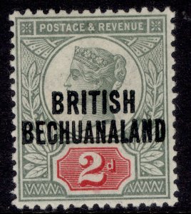 BRITISH BECHUANALAND QV SG34, 2d grey-green & carmine, M MINT. Cat £25.