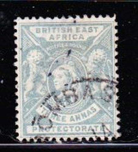 Album Treasures British East Africa Scott # 77  3a Victoria  VF Used CDS