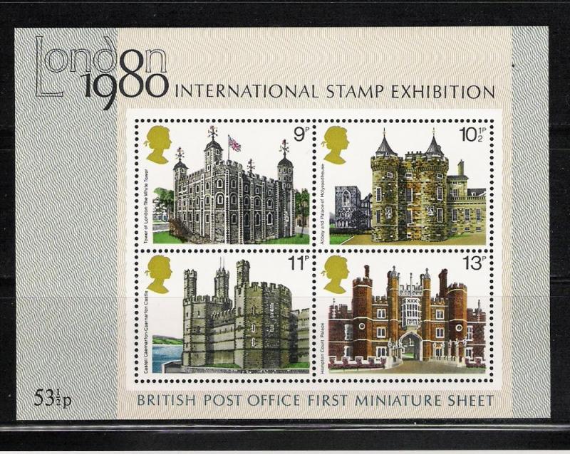Great Britain 834a MNH s/s Architecture scv $1.75