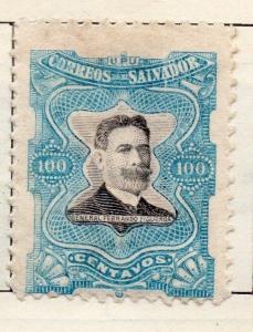 Salvador 1910 Early Issue Fine Mint Hinged 100c. 126196