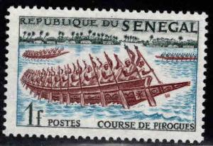 Senegal Scott 203 MH* Canoe race stamp expect similar centering