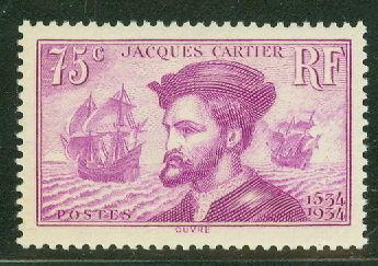 FRANCE #296 75c rose lilac, og, NH, pencil mark reverse, VF, Scott $79.00