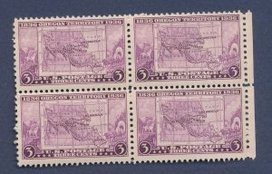 USA  - Scott 783 - MNH block of four  - OREGON - 1936