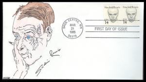 #1856 Sinclair Lewis Kribbs FDC