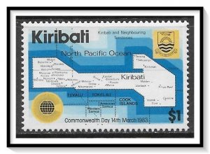 Kiribati #421 Map MNH