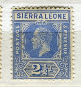 SIERRA LEONE; 1912-20 early GV issue fine Mint hinged Shade of 2.5d. value