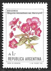 Argentina #1524 1a Flower - Gegonia Micranthera ~ MNH