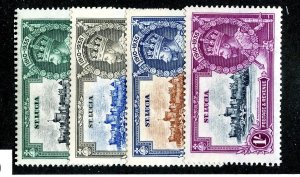 1935 St Lucia Sc #91/94 m* cv. $16 ( 631 JUB )