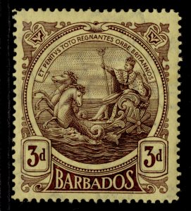 BARBADOS GV SG186, 3d purple/yellow, M MINT. Cat £15.