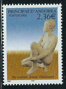 French Andorra 581 MNH 2002 Sculpture (fe6025)