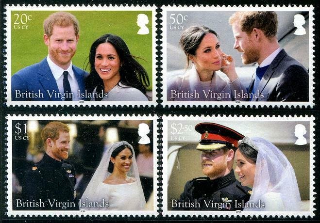 HERRICKSTAMP NEW ISSUES VIRGIN ISLANDS Royal Wedding Prince Harry