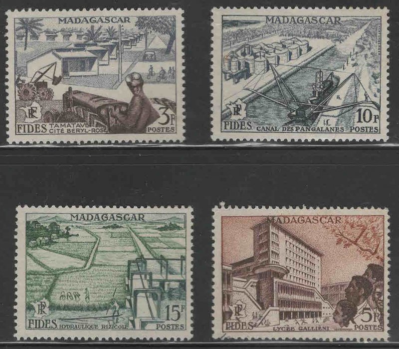 Madagascar Malagasy Scott 292-295 Mixed mint and used FIDES set