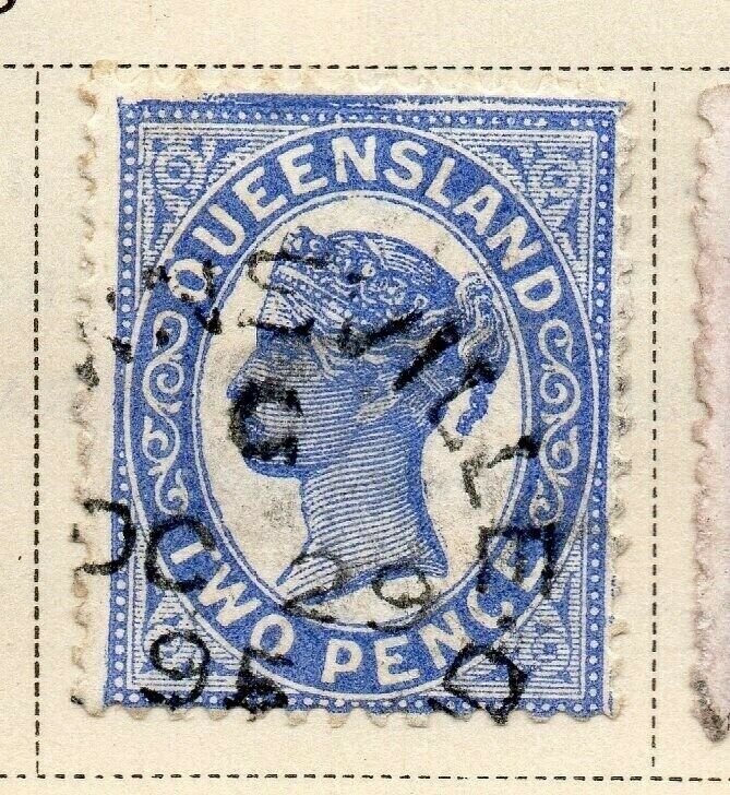 Queensland 1895 Early Issue Fine Used 2d. 326842