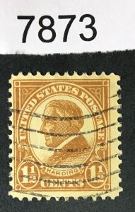 US STAMPS # 553 USED CV. $ LOT #7873